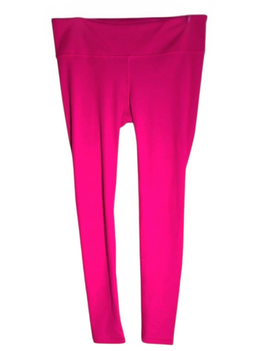 GAP Maternity Hot Pink Ribbed Full Panel Leggings Size Small